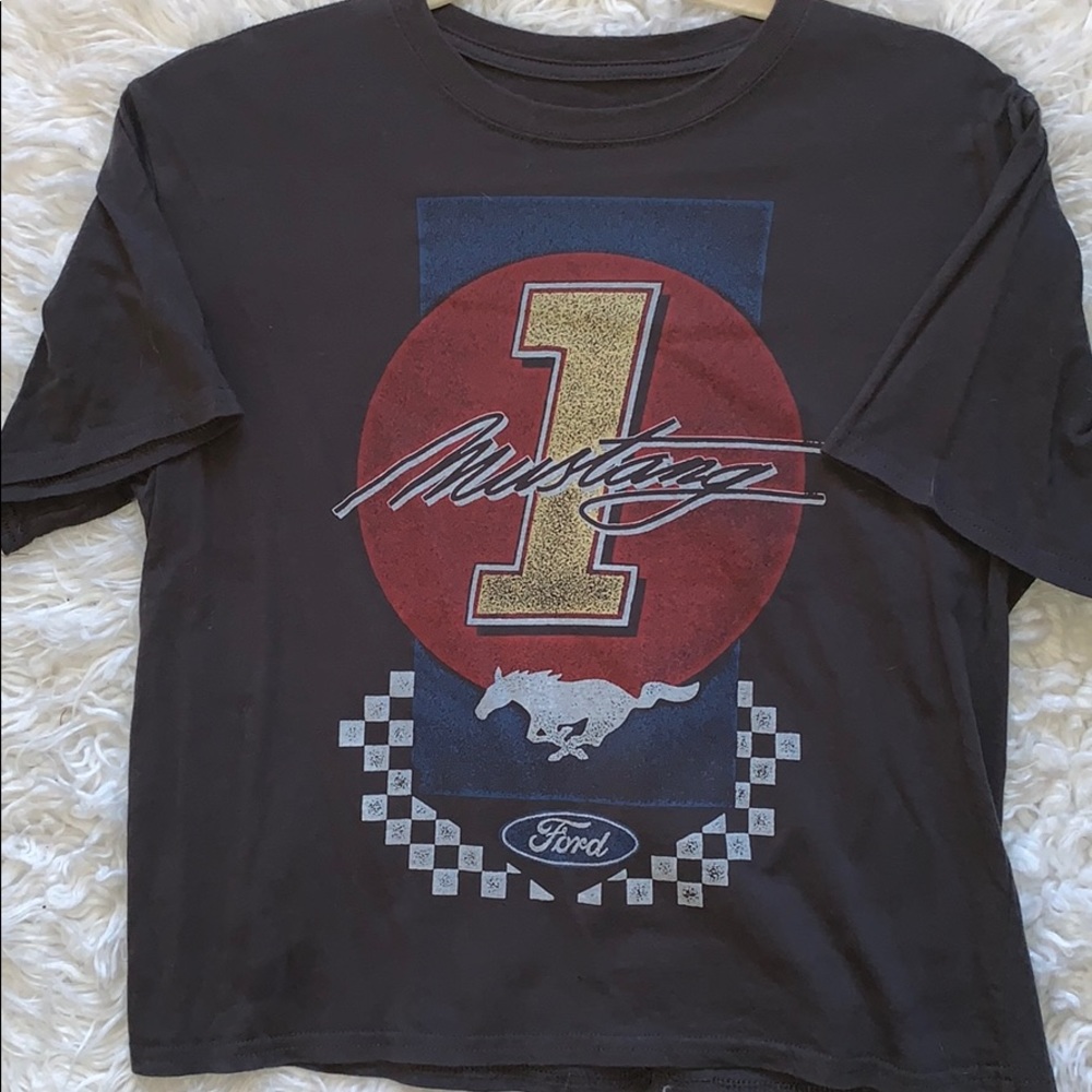 FORD Mustang Crop Top Tee Shirt
